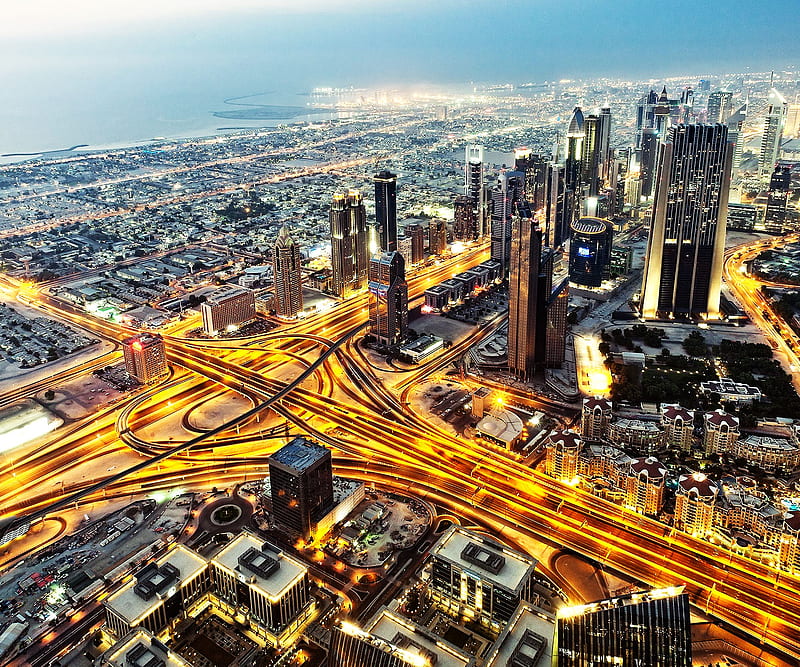 Dubai City, amazing, designs landscape, modern, tower, HD wallpaper