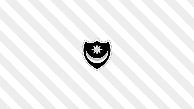 Portsmouth F.C. White Shades Emblem Logo Soccer Portsmouth F.C, HD wallpaper