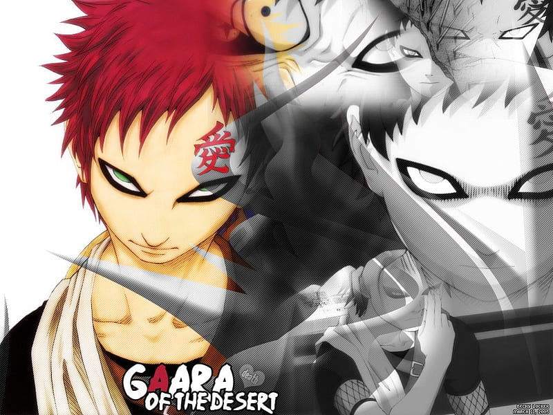 Download Teenage Gaara Art Naruto 4k Pc Wallpaper