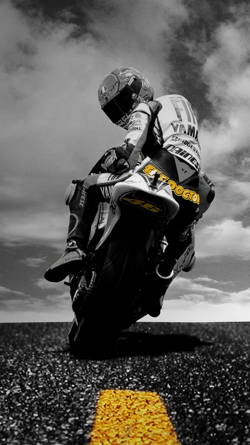 Vale Rossi, awesome, cool, motorcycle, nice, sport, stunt, HD phone wallpaper