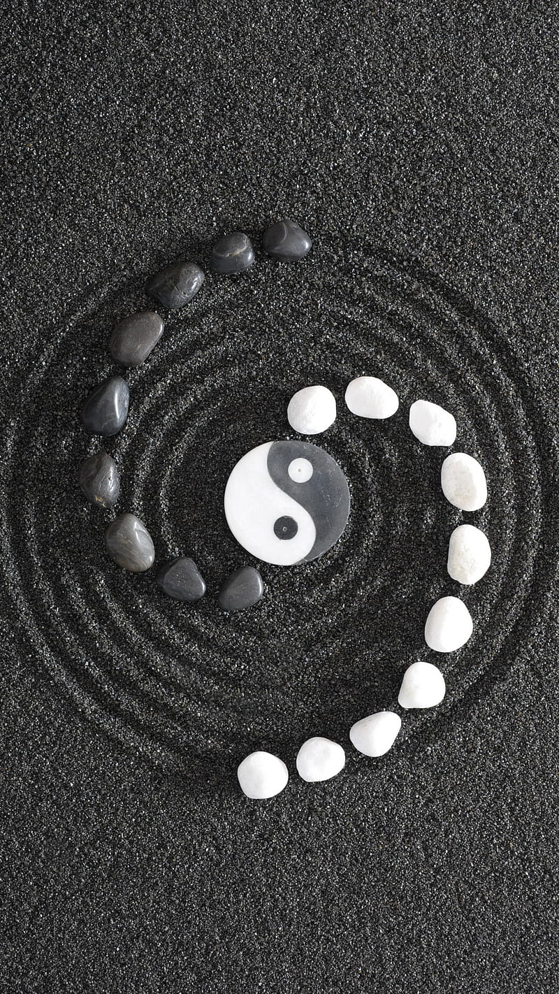 YinYang, yang, yin, zen, HD phone wallpaper
