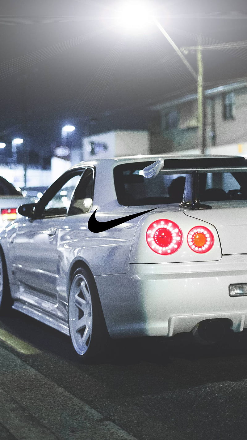 Nike Gtr34, auto, autos, brands, car, carros, cool, motor, motors, skyline, HD phone wallpaper