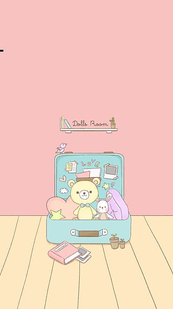 Kawaii, adorable, animal, anime, bear, bunny, cute, fluffy, heart, pink, HD  phone wallpaper | Peakpx