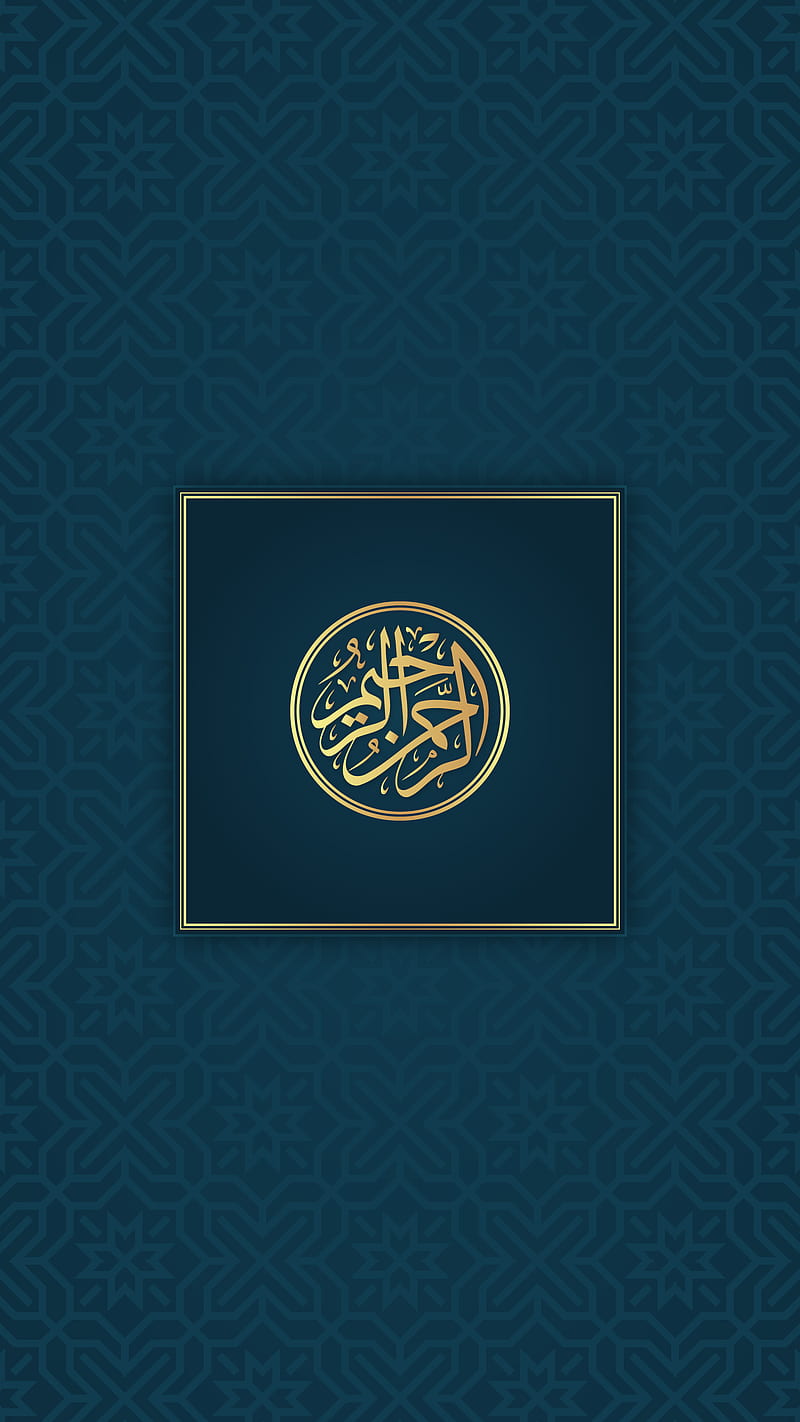 Islamic Pattern Design, Allah, New latest, Ramadan, Ramzan/Eid, bismillah, dark blue, golden, premium luxury, HD phone wallpaper