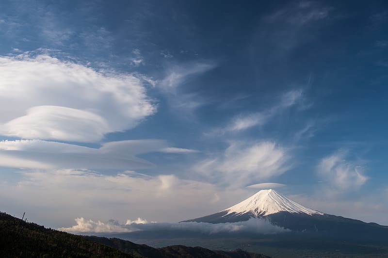Sky, , Japan, Cloud, Volcano, Mount Fuji, Volcanoes, Stratovolcano, Yamanashi Prefecture, HD wallpaper