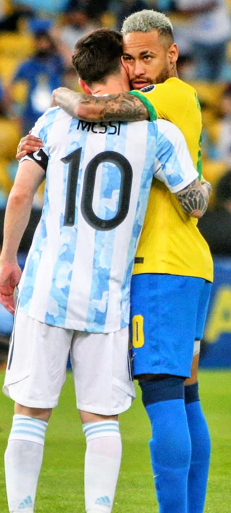 Messi X Neymar, Neymar Jr, Argentina, Barcelona, PSG, Brazil, Copa America, Lionel Messi, Barca, Lionel, HD phone wallpaper