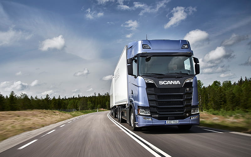 Scania S730, 2018, LKW, new trucks, delivery concepts, truck with a trailer, road train, Scania, HD wallpaper