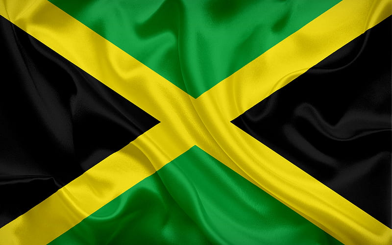 Jamaican flag, Jamaica, Caribbean, flag of Jamaica, HD wallpaper