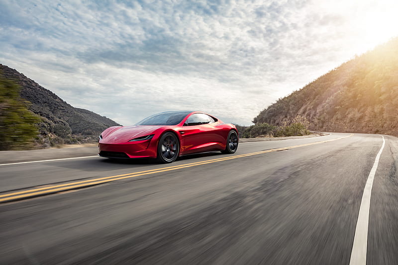 2018 Tesla Roadster Side View , tesla-roadster, tesla, electric-cars, 2018-cars, HD wallpaper
