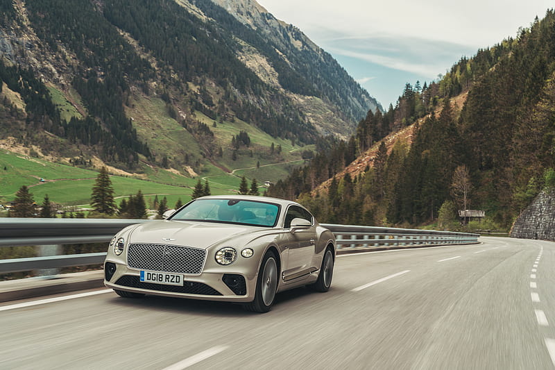 Bentley Continental GT White Sand, bentley-continental-gt, bentley, 2018-cars, carros, HD wallpaper
