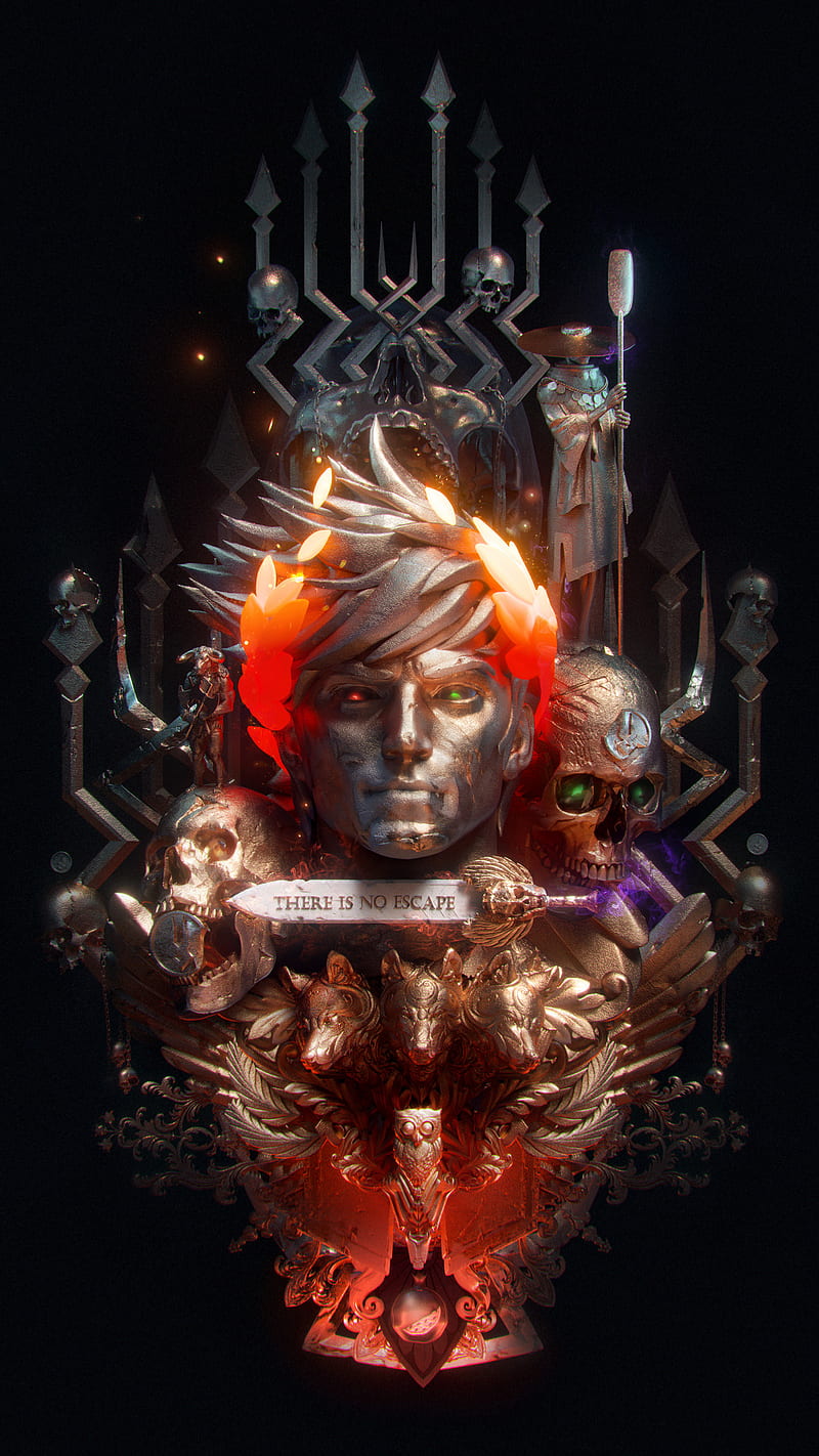 There Is No Escape, art, game, hades, video, videogame, zagreus, HD phone wallpaper