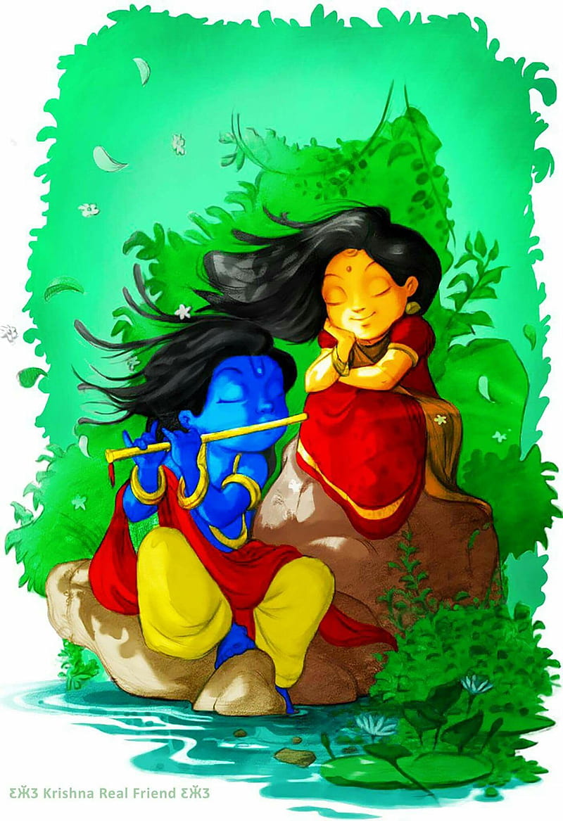 animated radha krishna wallpapers for mobile