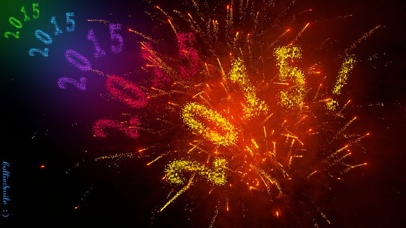 Colorful Exploding New Year!, red, orange, New Year, celebration, colors,  yellow, HD wallpaper | Peakpx