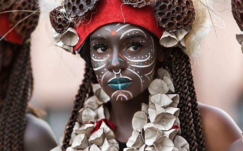 Brasil Carnival, mask, vicente concha, face, girl, woman, HD wallpaper