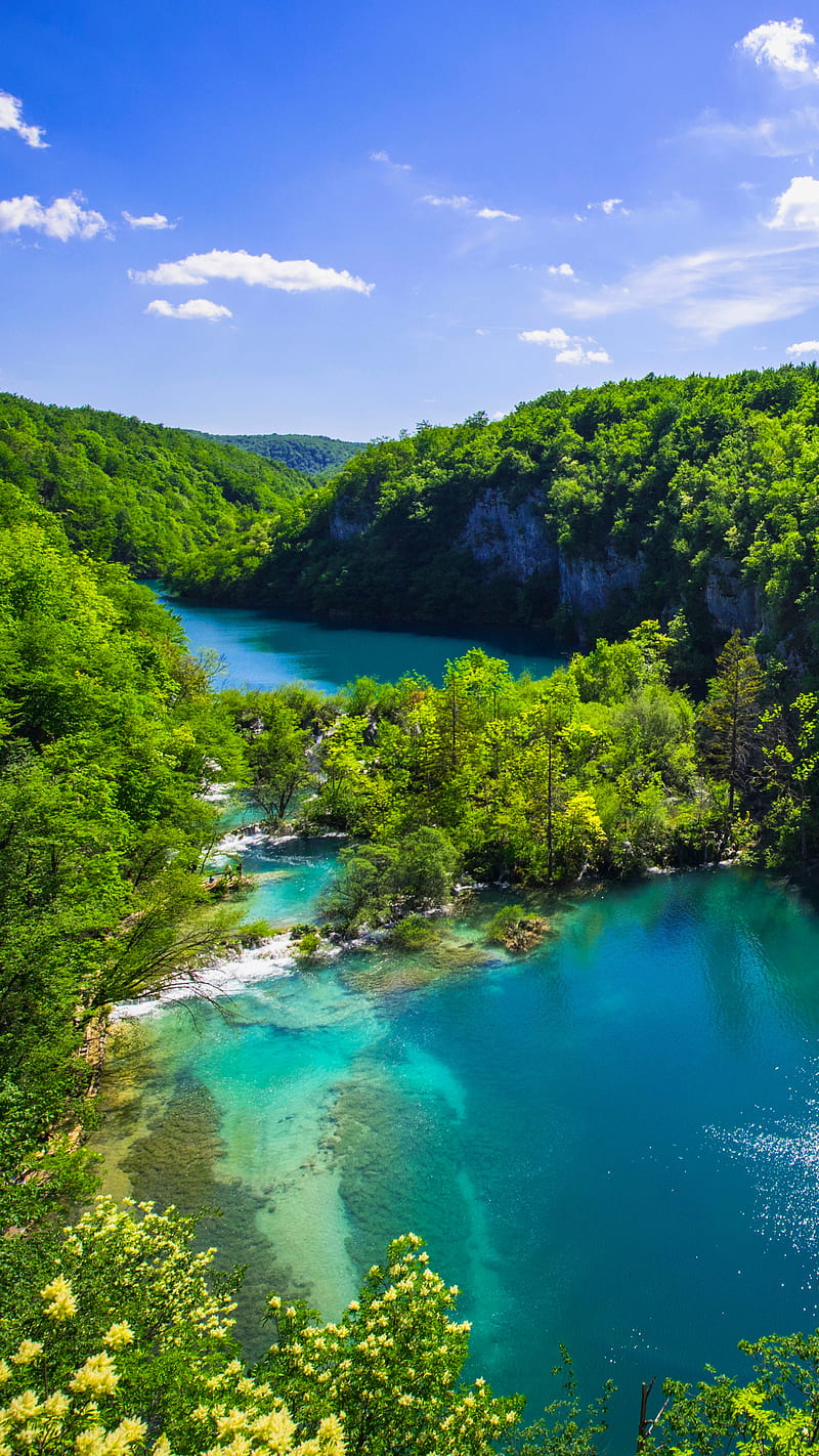 Plitvice Lake , plitvice lake, green, nature, bonito, plitvice lake national park, croatia, HD phone wallpaper