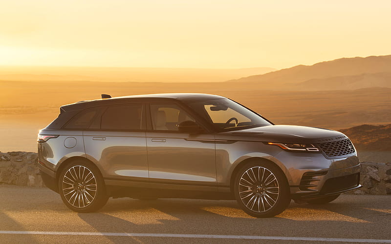 Range Rover Velar R-Dynamic sunset, 2018 cars, SUVs, Range Rover, HD wallpaper