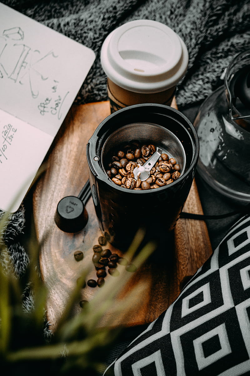 coffee grinder, coffee beans, coffee, HD phone wallpaper