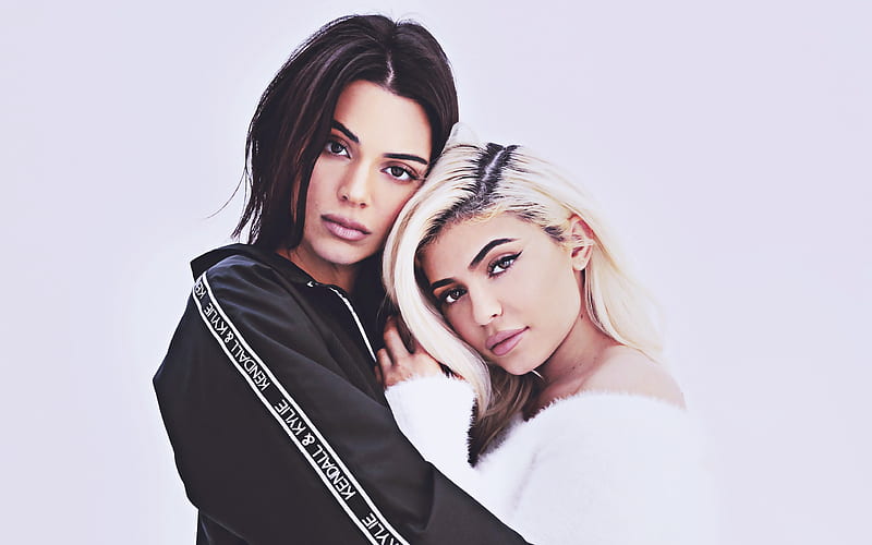 Kylie Jenner, Kendall Jenner, 2019, american celebrity, beauty, Jenner sisters, american actress, Kylie and Kendall Jenner, HD wallpaper