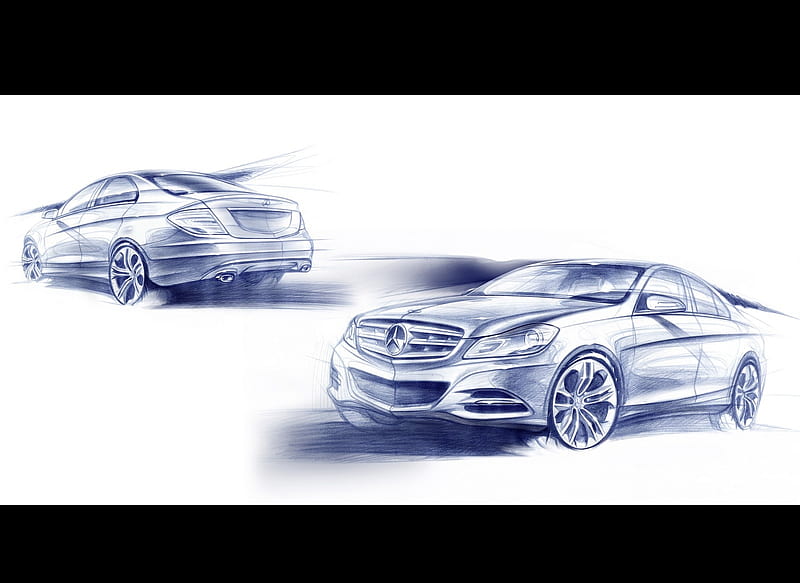 2012 Mercedes-Benz C-Class - Design Sketch, car, HD wallpaper