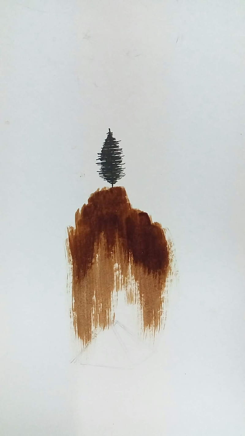 coffee painting minimalism