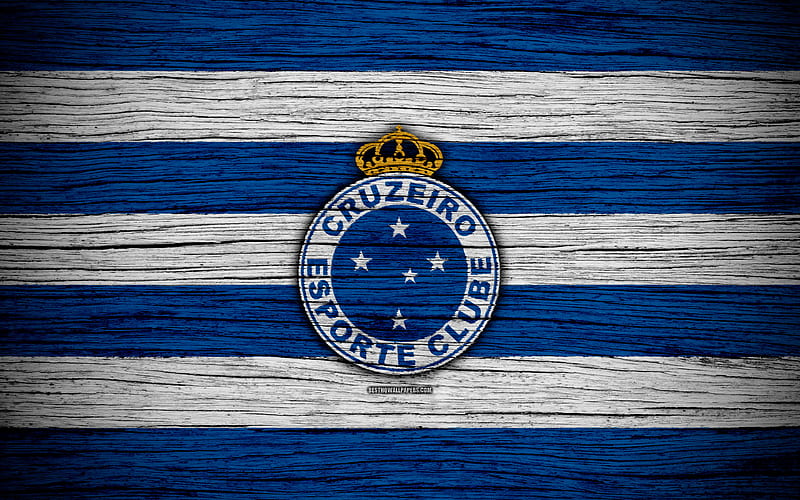 Cruzeiro EC, brazil, clube, emblem, esporte, logo, wooden, HD wallpaper