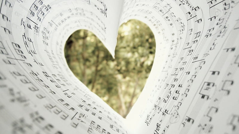 Romantic Music, graphy, romantic, notes, music, book, sheets, tunes, HD wallpaper