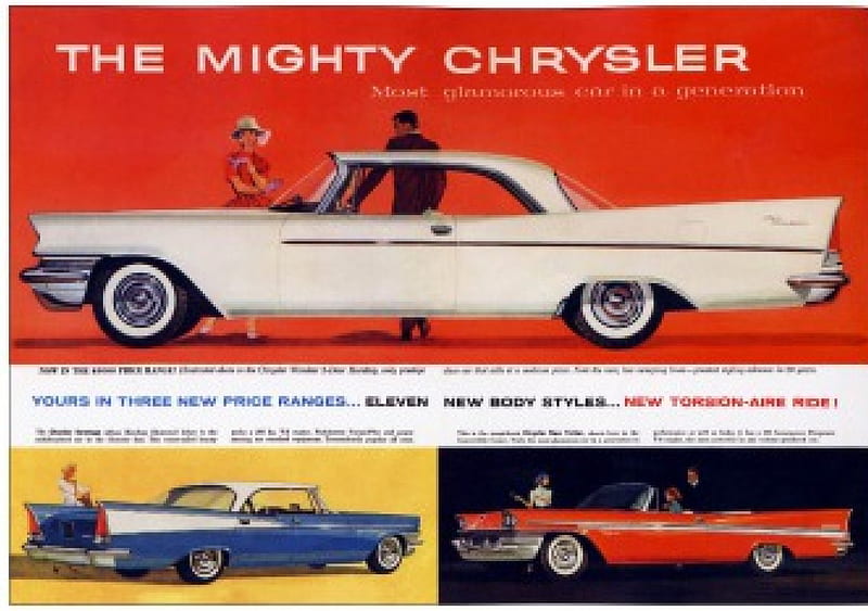vintage car ads, carros, concept cars, vintage ads, HD wallpaper