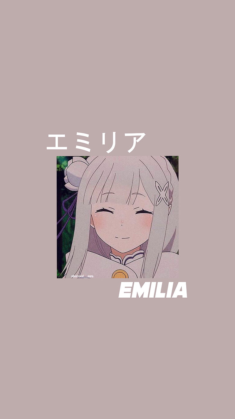 Emilia Re zero, anime, anime, HD phone wallpaper