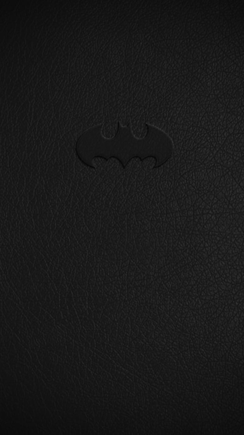 Batman Leather, bat, batman, black, dc, joker, leather, logo, superhero, HD phone wallpaper