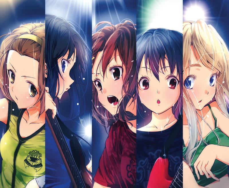 K-on!, tainaka ritsu, k-on, nakano azusa, hirasawa yui, akiyama mio, sexy, cute, kotobuki tsumugi, anime, girls, HD wallpaper