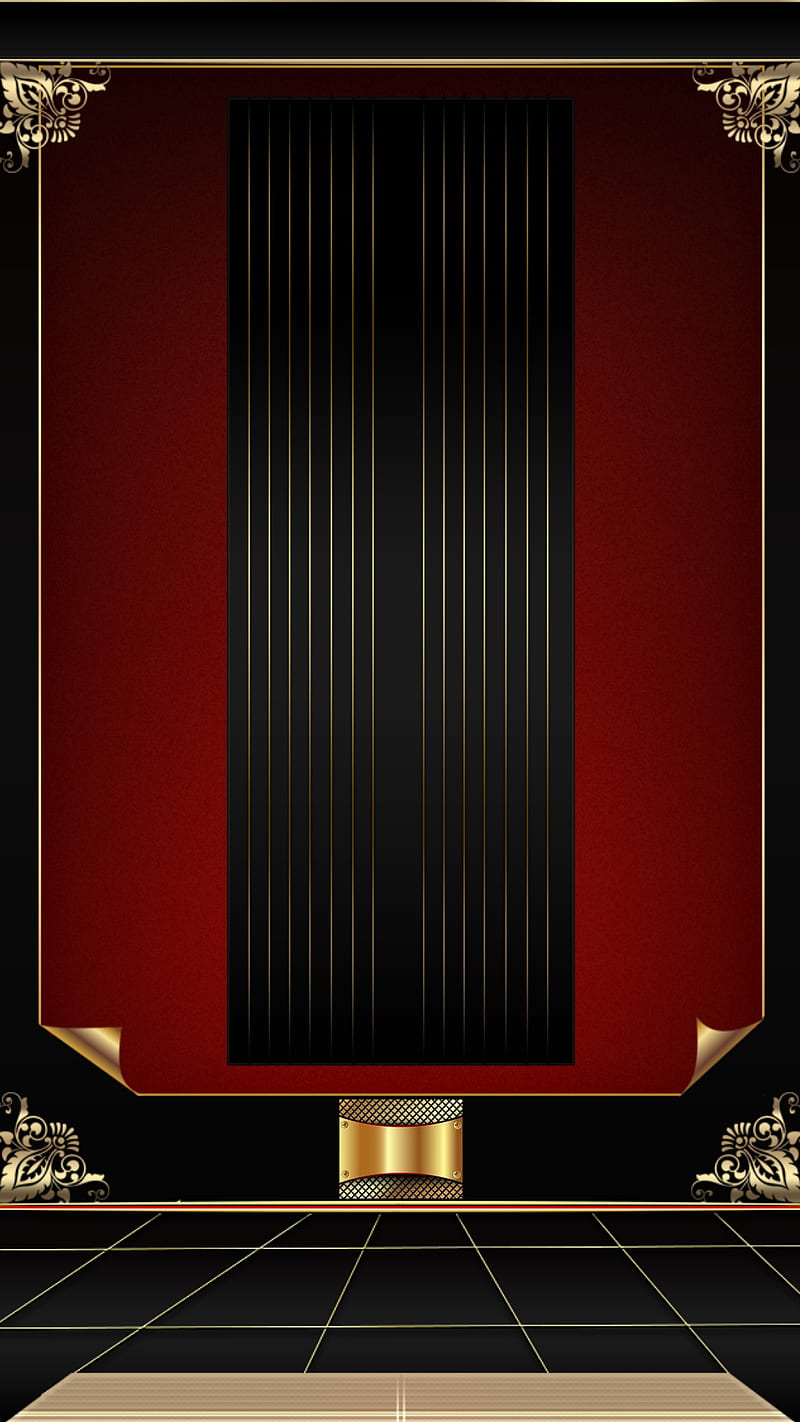 Royalty, abstract, black, dark, gold, red, velvet, HD phone wallpaper