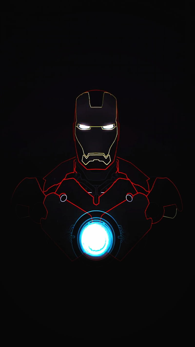 THE IRONMAN, iron man, logo, marvel, HD phone wallpaper | Peakpx