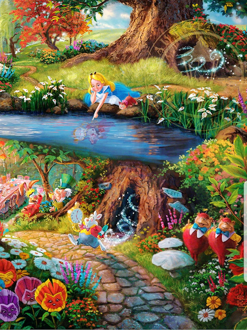 Alice in Wonderland, alice in wonderland, disney, rabbit hole, HD phone  wallpaper | Peakpx