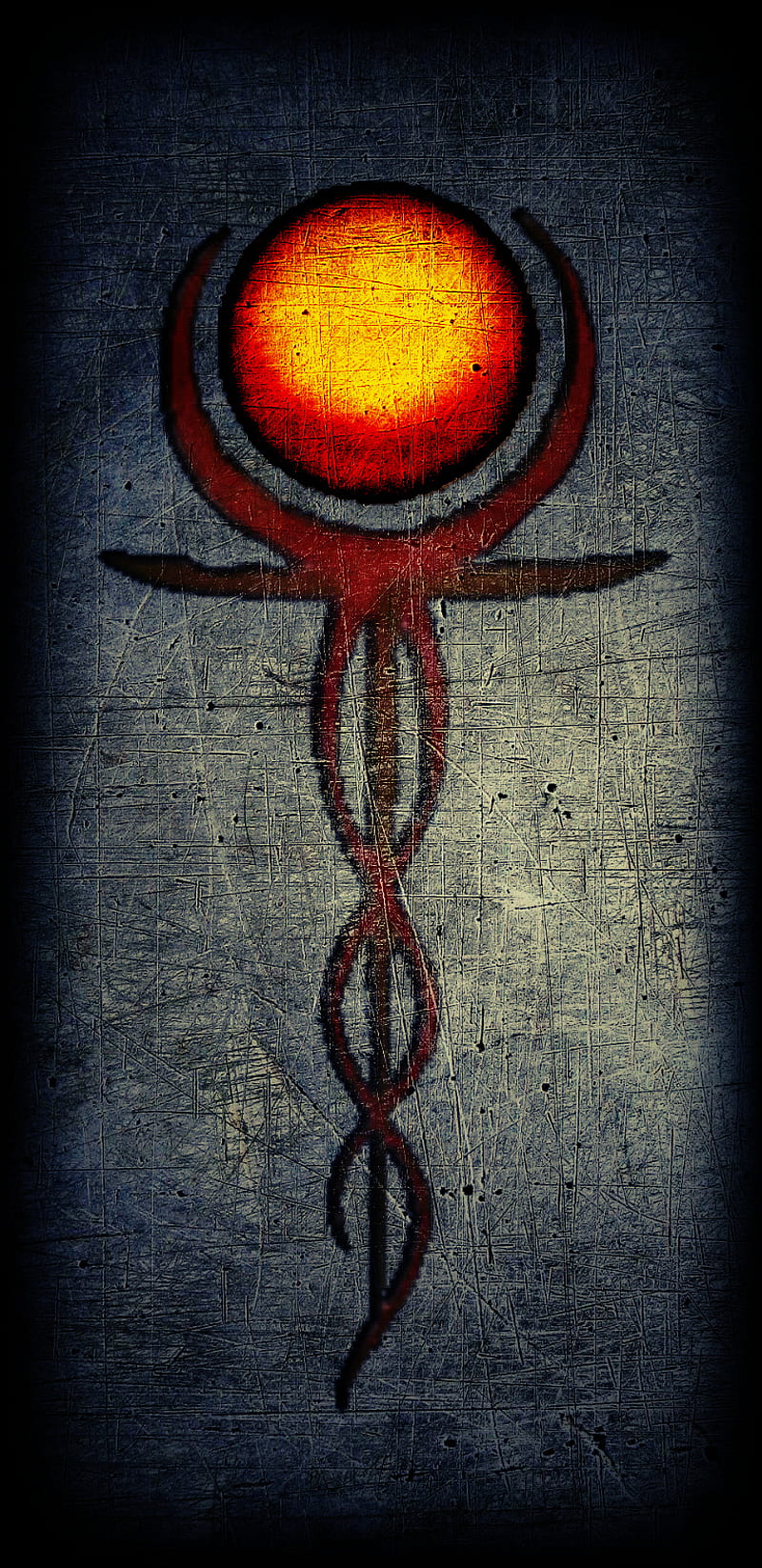 Kundalini Grunge, new age, dark, serpent, spirituality, yoga, meditation, HD phone wallpaper