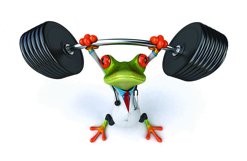 Funny 3D Frog, frog, doctor, 3d, funny, weight, HD wallpaper | Peakpx