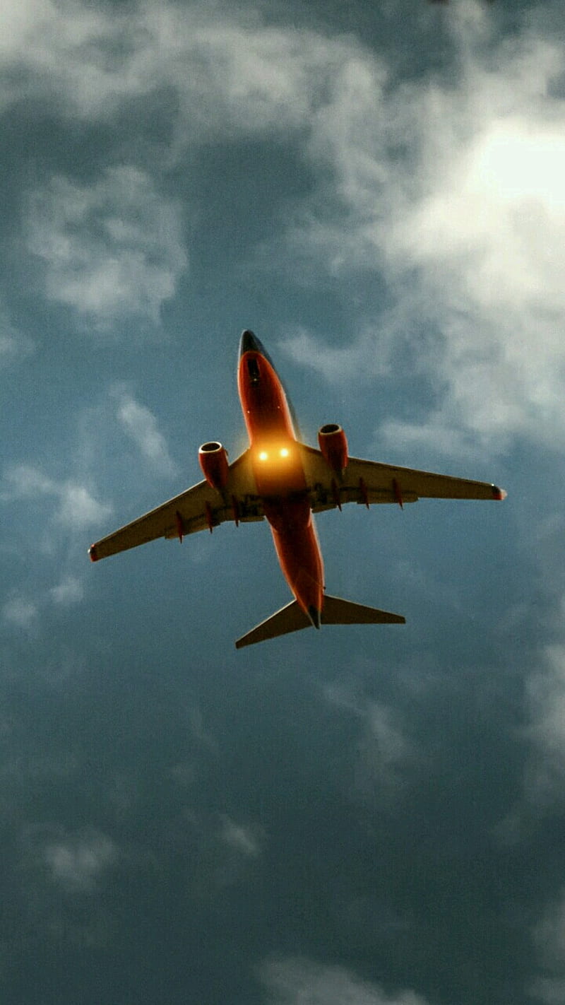 Sky, jet, plane, travel, HD phone wallpaper