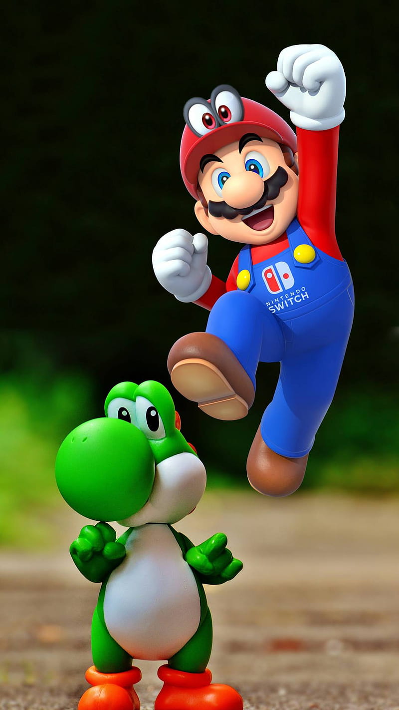 Mario, cartoon, cartoons, HD phone wallpaper
