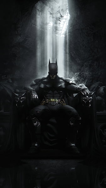 HD batman on throne wallpapers | Peakpx