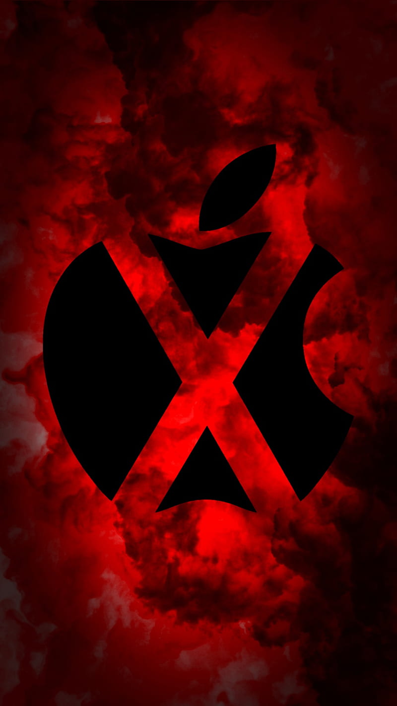iPhone x red, apple, iphone, iphonex, red, HD phone wallpaper