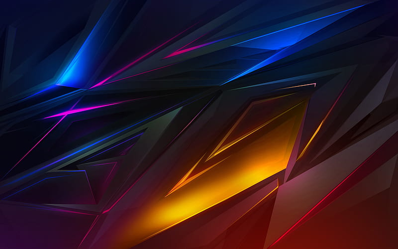 Abstract Dark Colorful Digital Art, Abstract, , , Background, and, Colorful Electronic, HD wallpaper