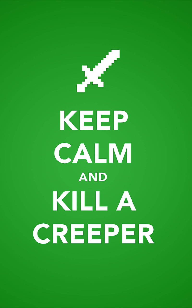 Minecraft creeper, green, kill, HD phone wallpaper
