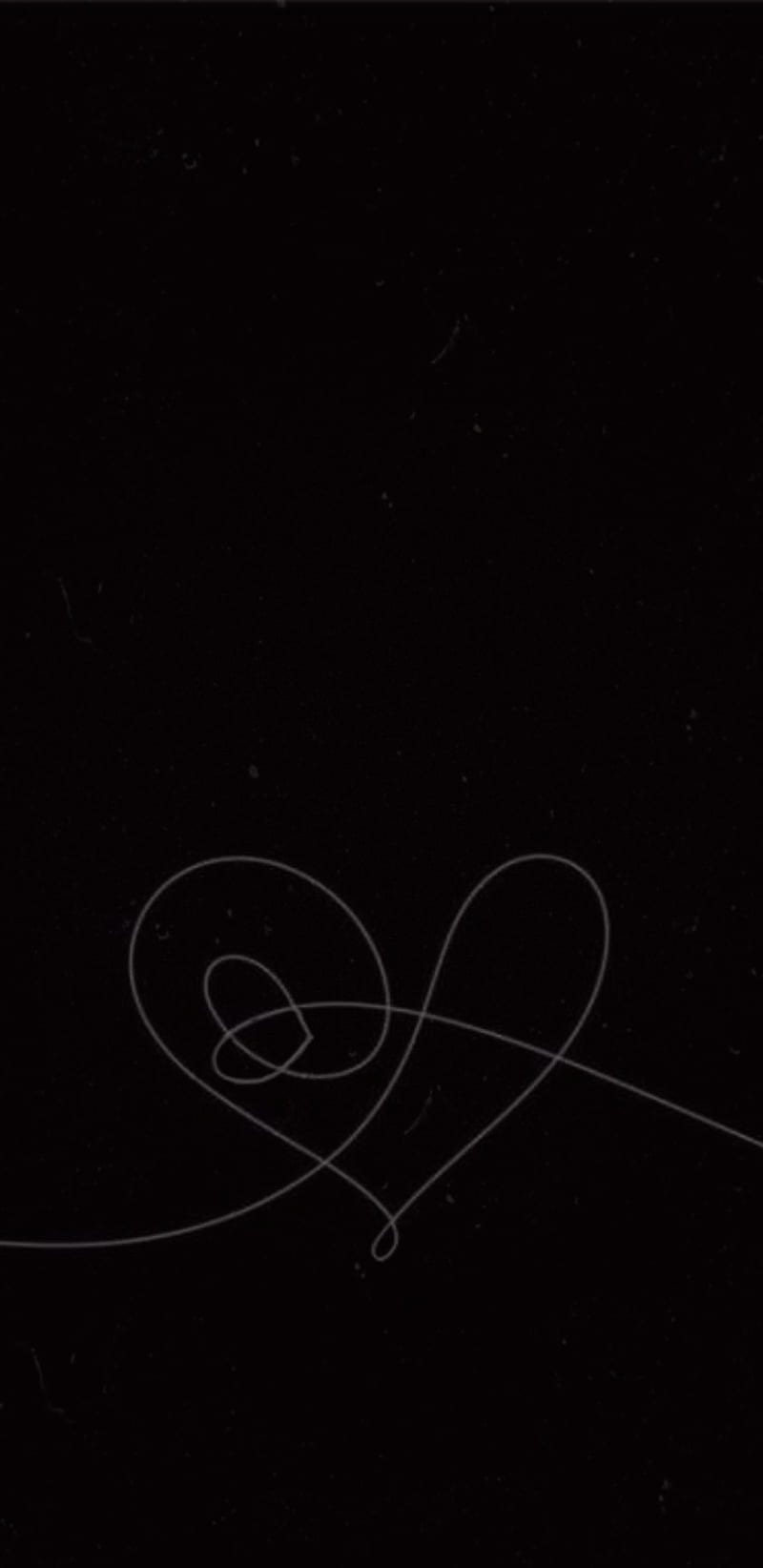 String heart, abstract, background, black, dark, love, oneline, HD phone  wallpaper | Peakpx