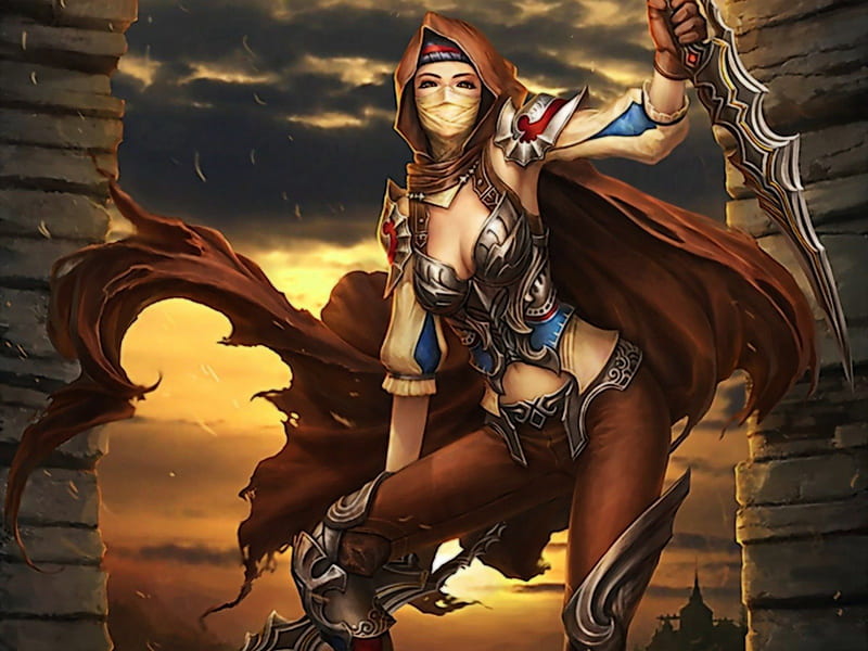 Fantasy Warrior Girl... Wallpaper - Download to your mobile from PHONEKY