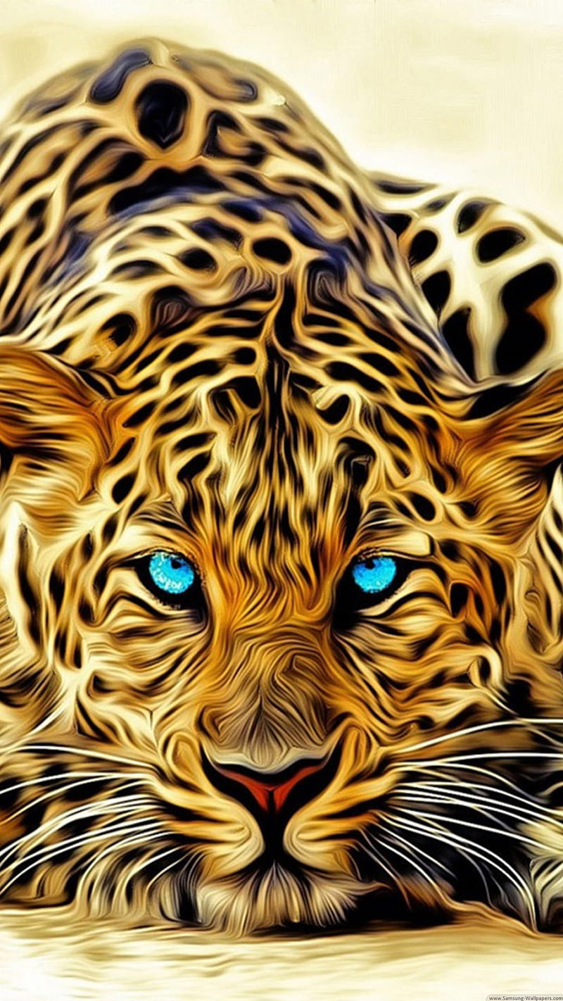 A Tiger, leopard, digital, leopards, neon, HD phone wallpaper