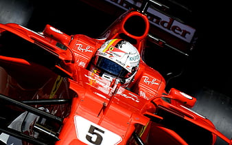 Sebastian Vettel German racing driver, Formula 1, Ferrari, racing car, HD wallpaper