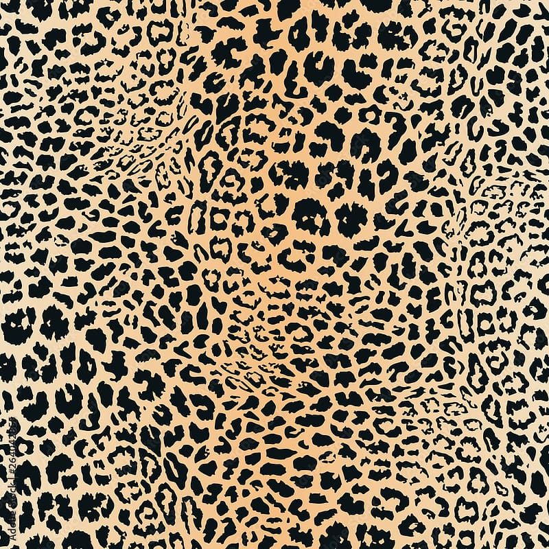 Leopard print. Vector seamless pattern. Animal skin background with black  and brown spots on beige backdrop. Abstract exotic jungle texture. Repeat  design for decor, HD phone wallpaper | Peakpx
