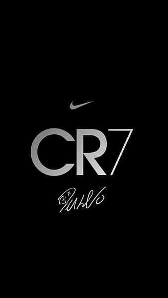 CR7 logo black