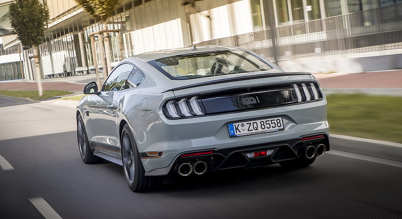 2021 Ford Mustang Mach 1 (EU-Spec) (Color: Fighter Jet Gray) - Rear ...