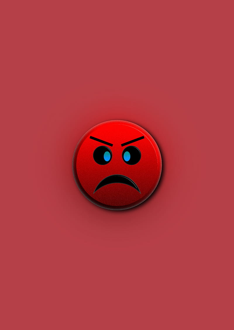 Angry Emoji, Angry, Emojis, badge, button, emoji, emotion, face, HD ...