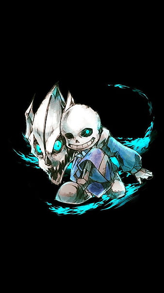 Fighting Sans, gaster blaster, sans fight, undertale, HD phone